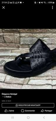 Sandale en Cuir véritable pour homme image 6