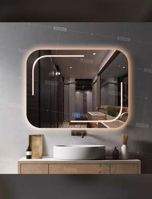 Miroir lumineux LED mural design moderne 60x50 cm image 2