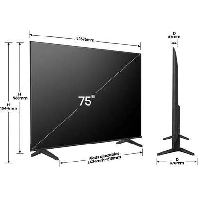 TELEVISEUR 75POUCES HISENSE LED SMART VIDAA 4K UND 75A60 image 4