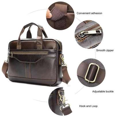 Sac d'ordinateur en Cuir véritable homme image 5