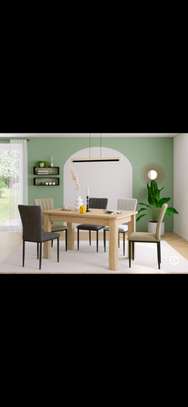 Table à manger en bois pour 6 personnes image 3