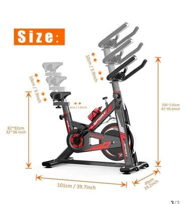 Vélo Spinning Fitness Semi-Pro Supporte 150 kg image 2