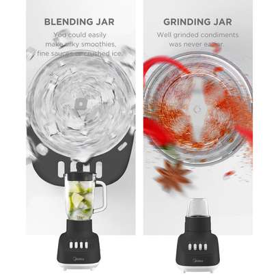 Midea - Mixeur avec broyeur - 1 Litre (MJ-BL6008BW) image 3