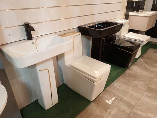 Ensemble chaise anglaise et Lavabo complet image 14