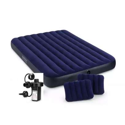 Matelas Gonflable 2 places+ Coussin d'oreiller + Gonfleur image 2