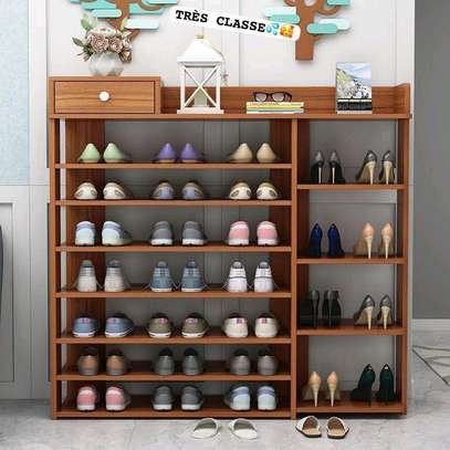 Meuble de rangement de chaussures en bois image 2