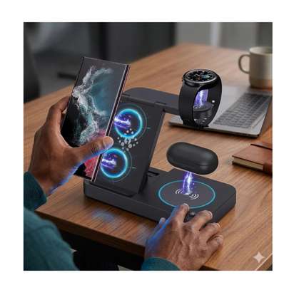 Station de Charge Sans Fil 10-15W Multi Appareils image 5