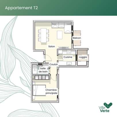 Appartements T2 neufs à vendre –  Ville Verte au Lac Rose image 7