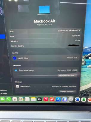 MacBook Air M4 13 Pouces Ram 16Go SSD 512Go image 3