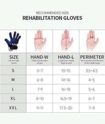 Gants de rééducation miroir noir bleu pour mobilité image 3