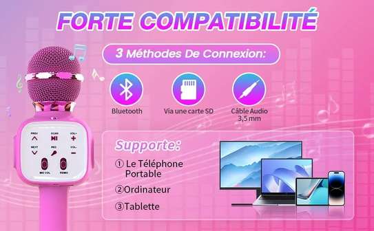 Microphone Karaoké Bluetooth avec haut-parleur image 7