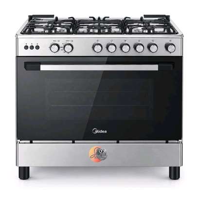 CUISINIERE MIDEA 5FEUX 90X60 A GAZ INOX 90LMG5G028I image 3