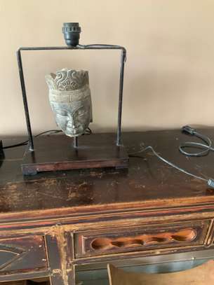 A vendre deux Lampes Bouddha Zen en pierre  Gris Clair image 3
