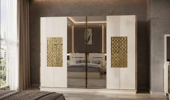 CHAMBRE À COUCHER COMPLÈTE 5 PIÈCES - BEIGE LUCIE (3445 image 4