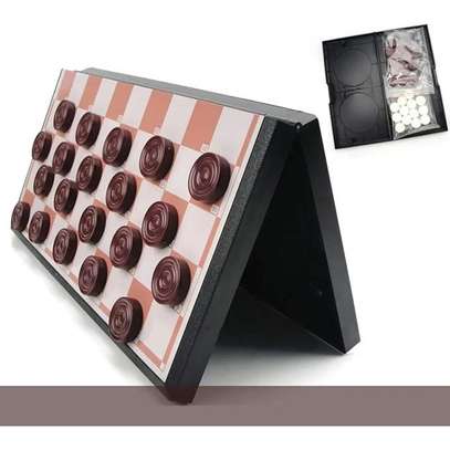 Jeu de dames magnétique pliable pour adultes image 5