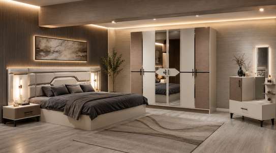 CHAMBRE A COUCHER ARMOIRE 6BATTANTS 5PIECES image 6