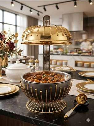 Chafing Dish de Luxe Noir et Doré image 2