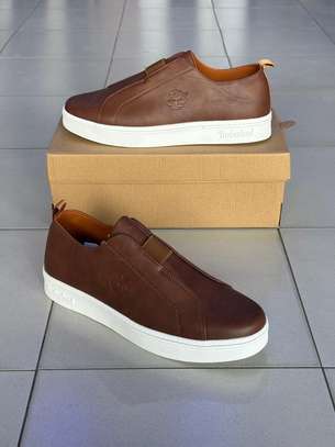 Chaussures en cuir avec semelle épaisse sans lacets image 2