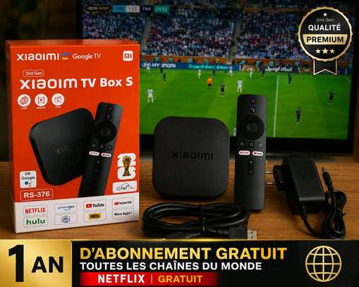 BOX TV XIAOMI RS-376 + 1 AN D'ABONNEMENT GRATUIT image 2