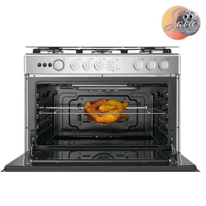 CUISINIERE HISENSE 5FEUX 90X60 A GAZ GRIS HFG90335RX image 3
