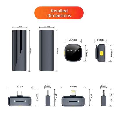 Micro cravate sans fil K26 avec réduction de bruit IA image 2