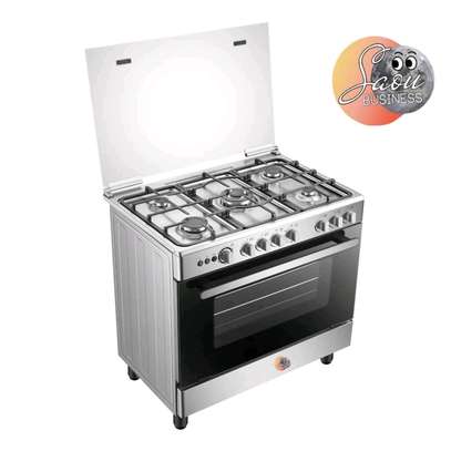 CUISINIERE HISENSE 5FEUX 90X60 A GAZ GRIS HFG90335RX image 2