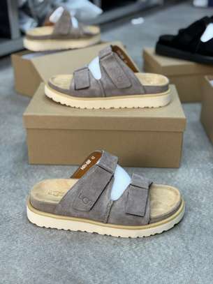 Prada sandales homme vert kaki noir décontracté image 6