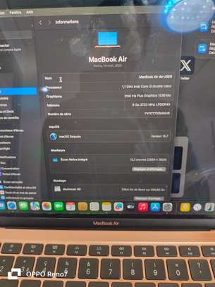 Apple MacBook Air retina 2020 ecran 13" image 4