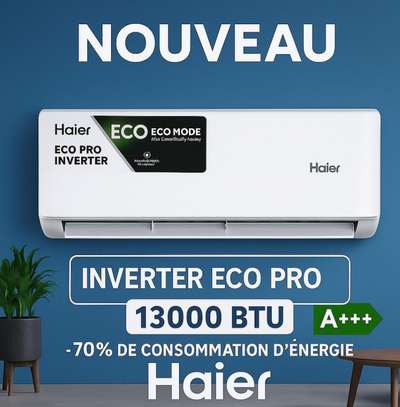 AIR CLIMATISEUR HAIER 13000 BTU 1.5 CV A +++INVENTER 70% image 2