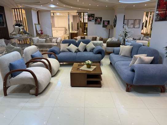 SALON ITALIEN BLEU - BLANC image 1