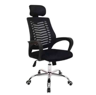 Chaise bureau ergonomique noire dossier mesh réglable image 3