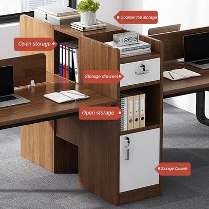 Table d'ordinateur Moderne avec étagère image 2