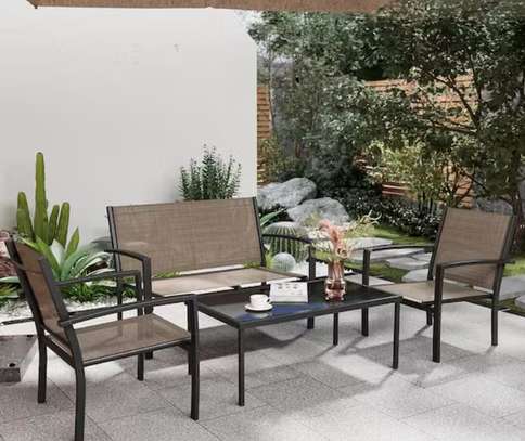 Salon de jardin 2+1+1 avec table image 1