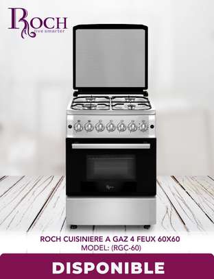 cuisiniere roch 4feux inox 60/60 full options image 1