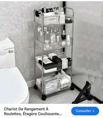 Étagère en 4 niveaux transparent image 1