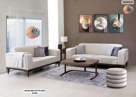 SALON SDM VIP 7PLACES BLANC SDM039 image 1