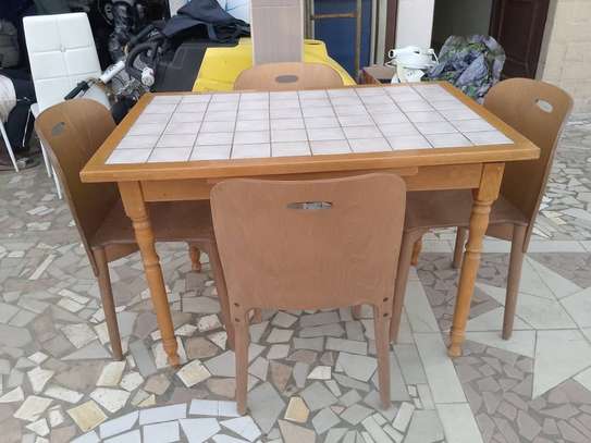 Table à manger rallonge en bois image 2