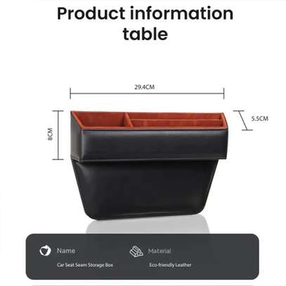 Boîte de rangement pour couture de siège auto image 2