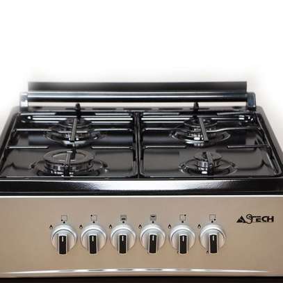 CUISINIÈRE ASTECH 4FEUX 60X60 INOX image 2