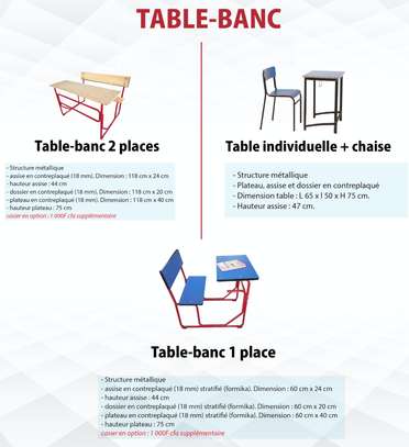 Table banc école image 7