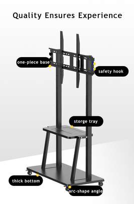 Support Tv mobile sur roulettes pour 50-98" pouces image 6