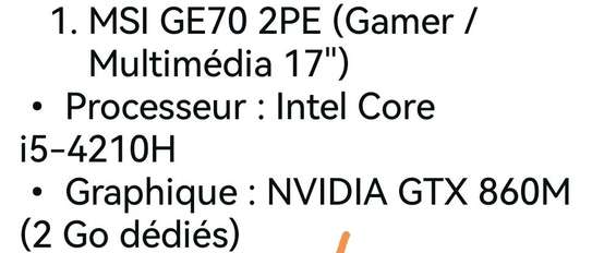 MSI GAMER 17 /GE70 2PE i5 image 2