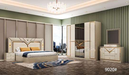Ensemble chambre complète moderne marron foncé luxe image 4
