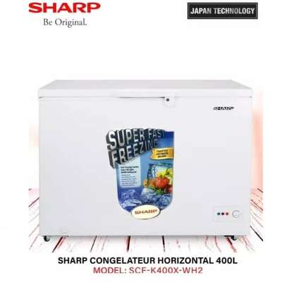 CONGÉLATEUR 400LITRES  SHARP HORIZONTAL BLANC image 1