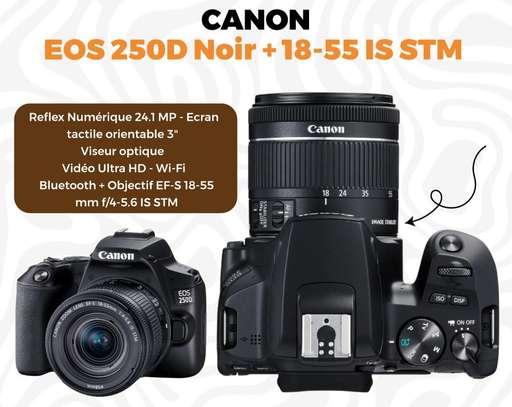 APPAREIL PHOTO CANON EOS 250D Objectif EF-S 18- image 1