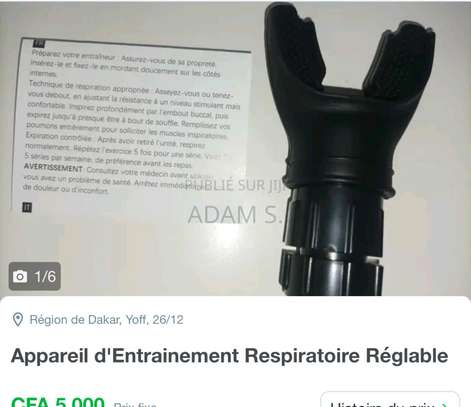 Appareil d'Entrainement Respiratoire Réglable image 2