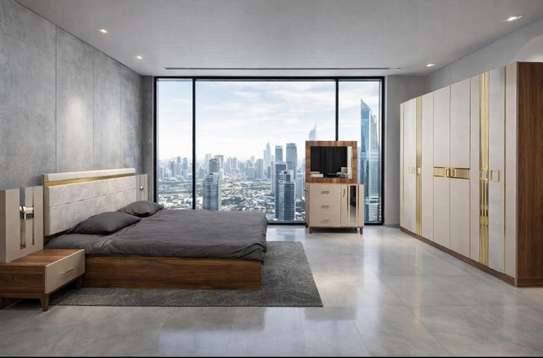 CHAMBRE A COUCHER ARMOIRE 6BATTANTS 5PIECES image 2