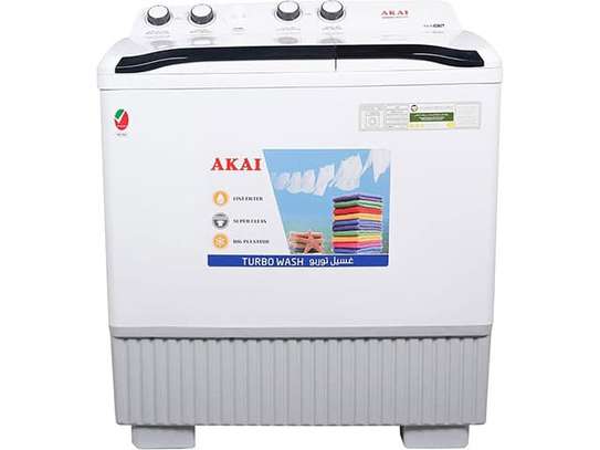 MACHINE A LAVER 12KGS AKAI SEMI AUTOMATIC X012TT GRISE image 1