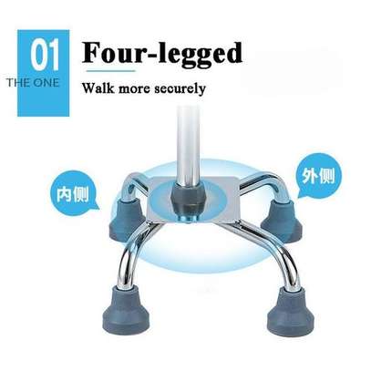 Canne de marche, béquille quadripode en aluminium image 7