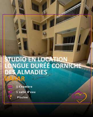 Studio en location longue durée aux Almadies image 1